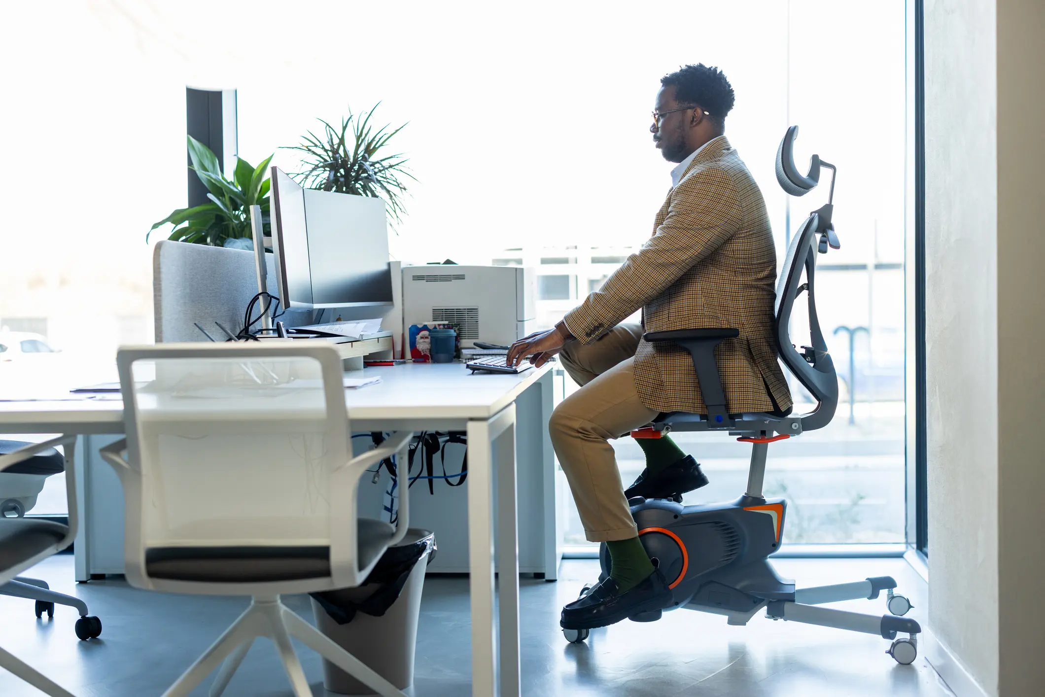 Man working at a desk