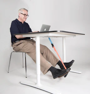 HOVR with Desk Mount  Under Desk Leg Swing that Burns Calories